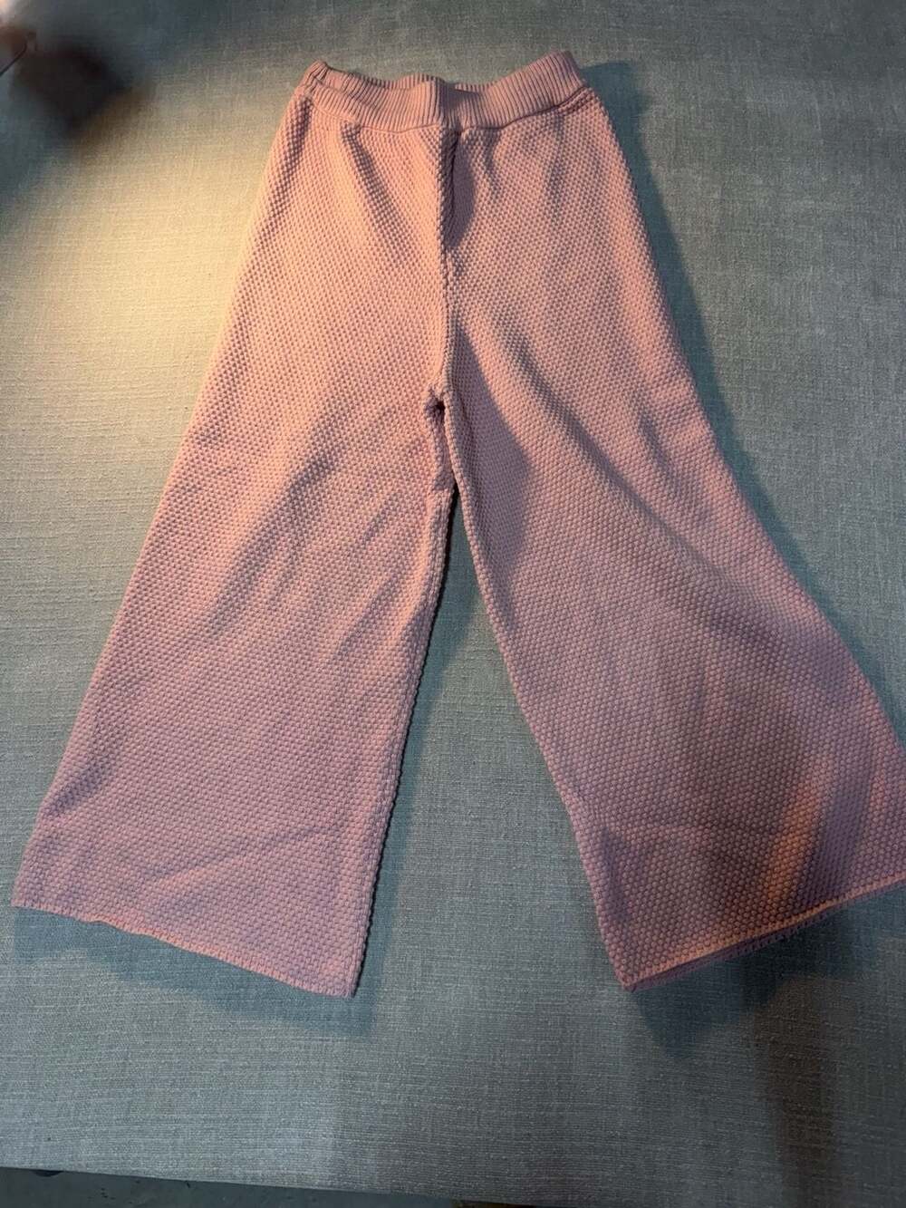 Sincerely Jules Textured Knit Wide Leg Lounge Pants